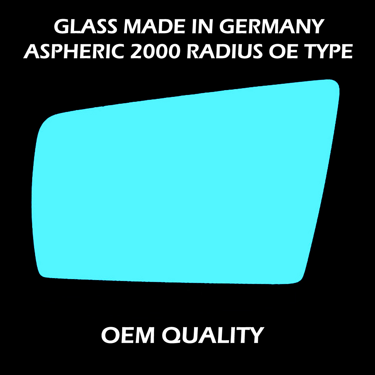 Mercedes S Class  Wing Mirror Glass LEFT HAND ( UK Passenger Side ) 1991 to 1998 – Convex Wing Mirror ( Blue Tinted )
