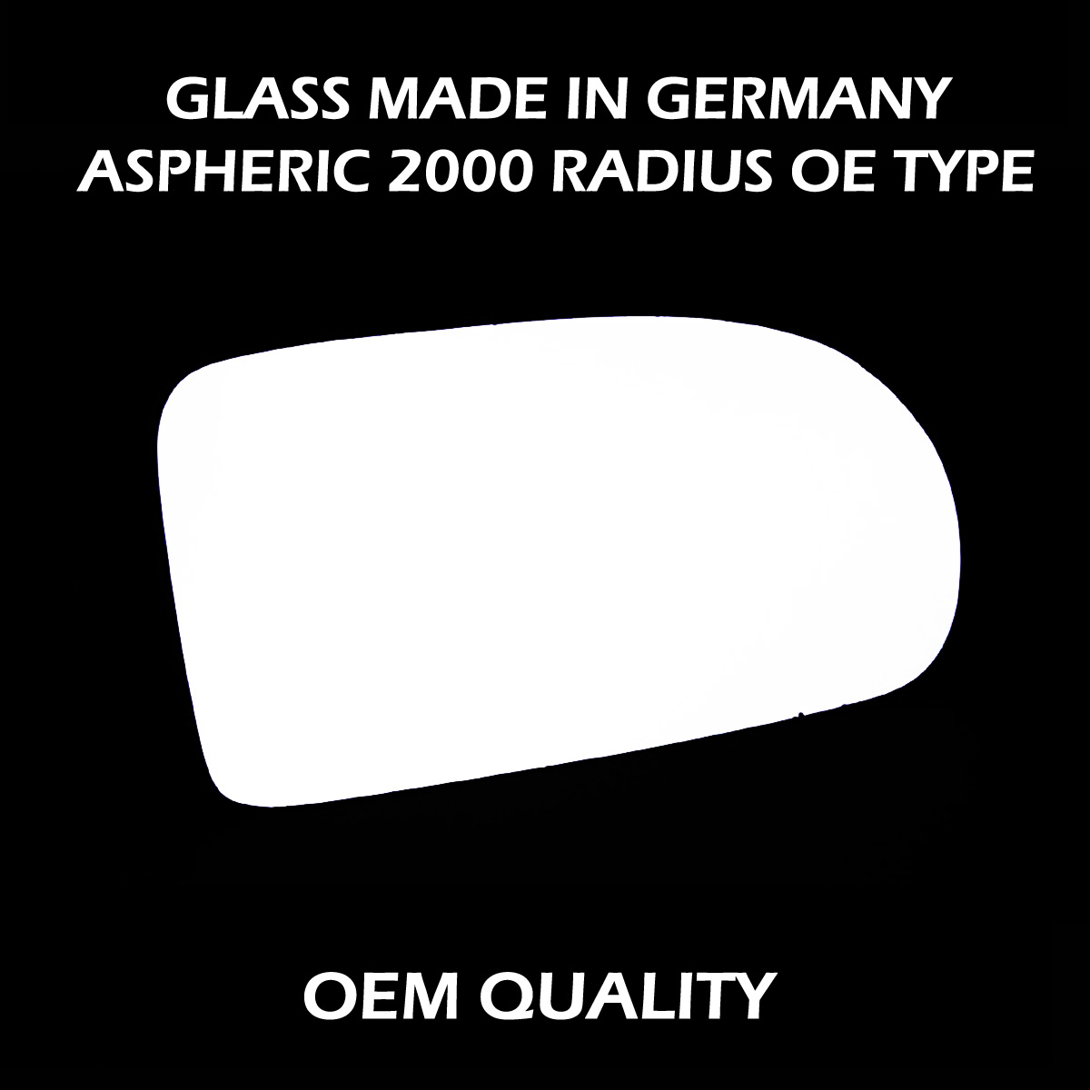 Daewoo Nubira Wing Mirror Glass RIGHT HAND ( UK Driver Side ) 1997 to 2002 – Convex Wing Mirror