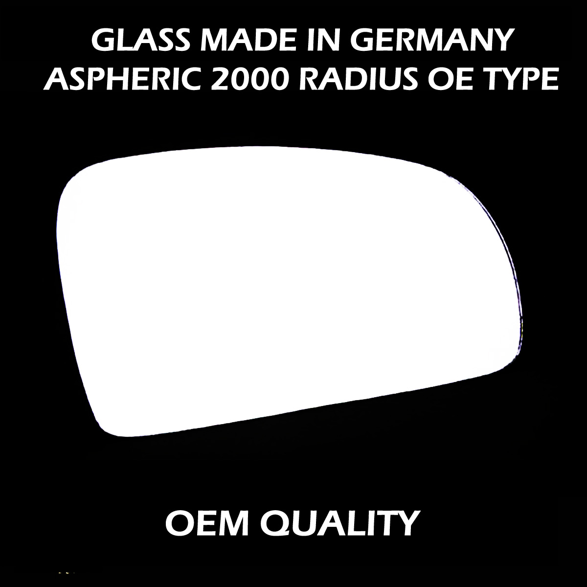 Daewoo Leganza Wing Mirror Glass RIGHT HAND ( UK Driver Side ) 1997 to 2002 – Convex Wing Mirror
