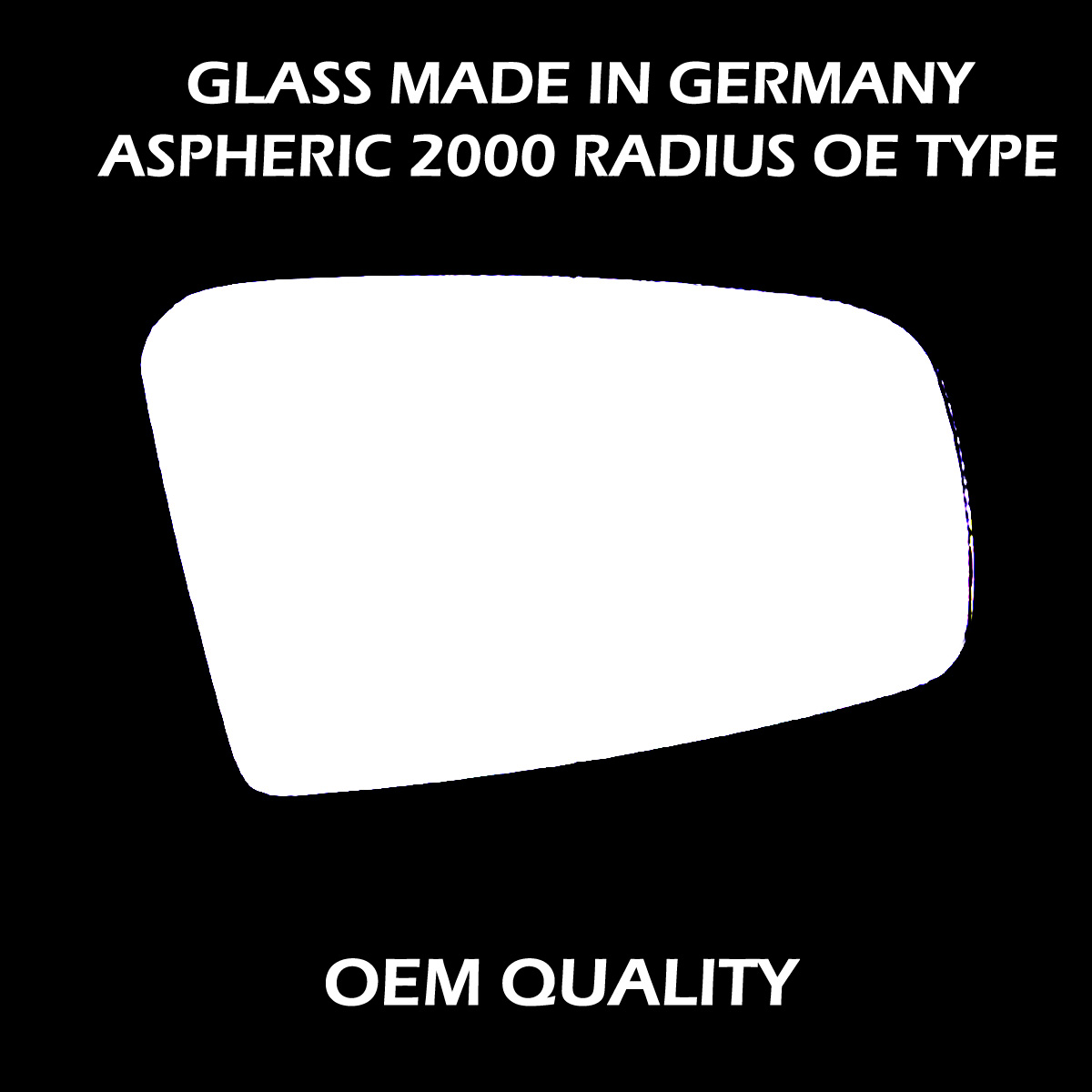 Mazda 323 Wing Mirror Glass RIGHT HAND ( UK Driver Side ) 1994 to 2003 – Convex Wing Mirror