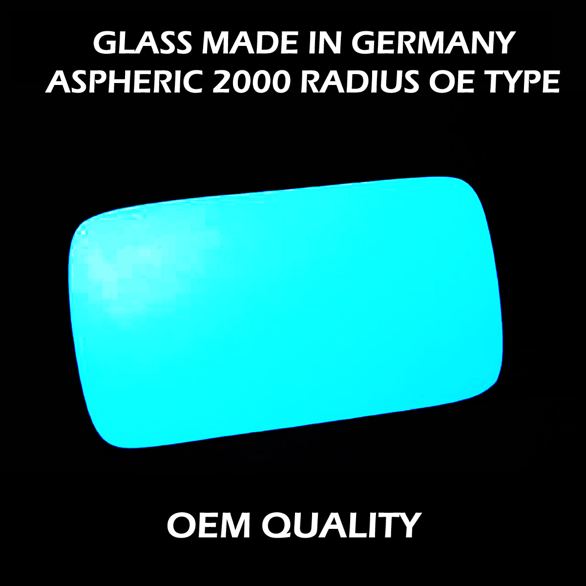 Alfa Romeo 146 Wing Mirror Glass RIGHT HAND ( UK Driver Side ) 1995 to 2000 – Convex Wing Mirror ( Blue Tinted )