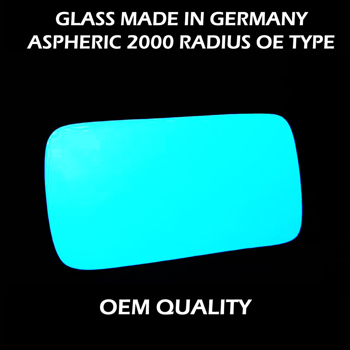 Alfa Romeo 145 Wing Mirror Glass LEFT HAND ( UK Passenger Side ) 1994 to 2000 – Convex Wing Mirror ( Blue Tinted )