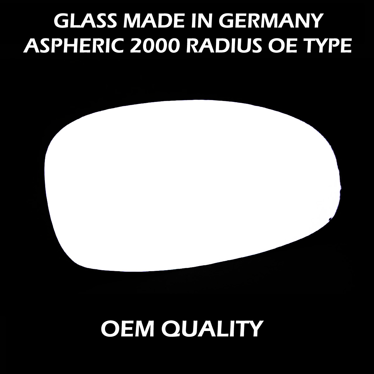 Chrysler Neon Wing Mirror Glass RIGHT HAND ( UK Driver Side ) 1996 to 2003 – Convex Wing Mirror