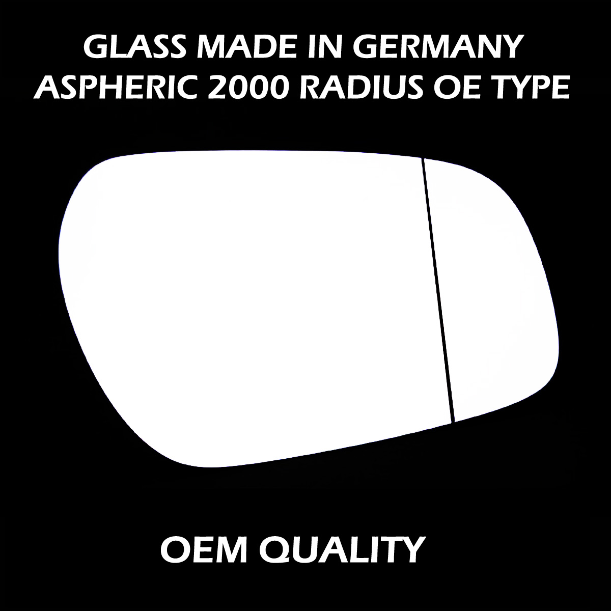 Citroen Xsara Wing Mirror Glass RIGHT HAND ( UK Driver Side ) 1997 to 2003 – Wide Angle Wing Mirror