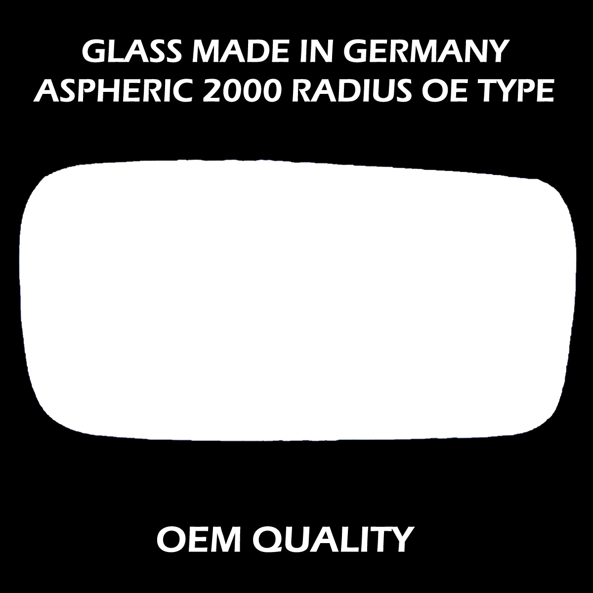 FIAT Cinquecento Wing Mirror Glass RIGHT HAND ( UK Driver Side ) 1995 to 1998 – Convex Wing Mirror