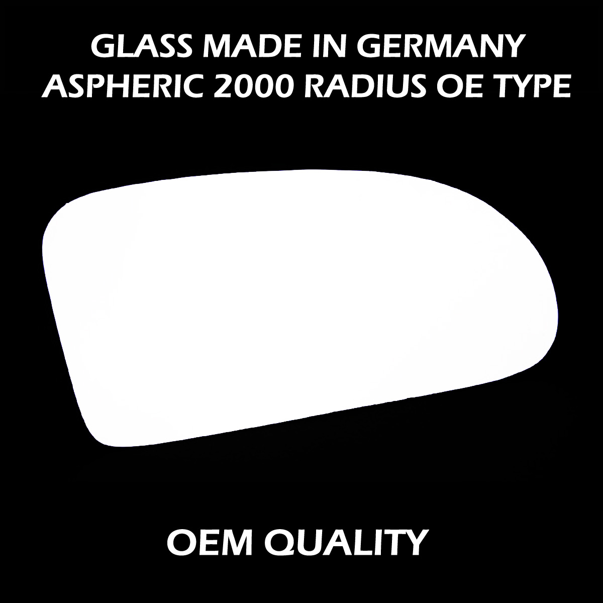 Ford Focus Wing Mirror Glass RIGHT HAND ( UK Driver Side ) 1999 to 2004 – Wide Angle Wing Mirror