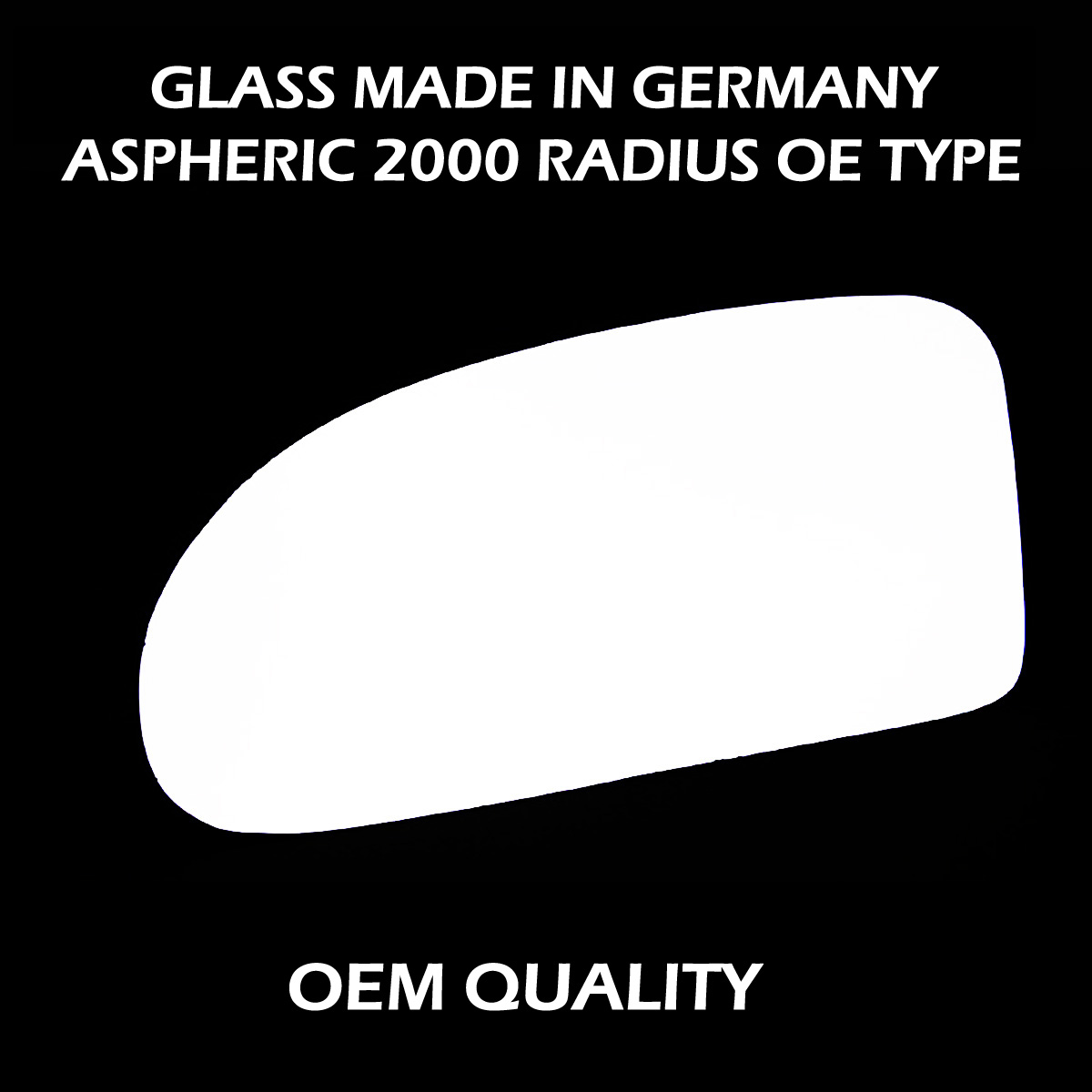Ford Focus Wing Mirror Glass LEFT HAND ( UK Passenger Side ) 1999 to 2004 – Convex Wing Mirror