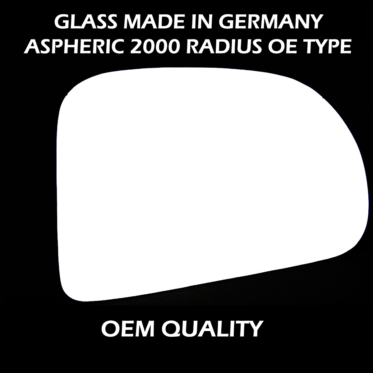 Hyundai Atos Wing Mirror Glass RIGHT HAND ( UK Driver Side ) 1998 to 2007 – Convex Wing Mirror