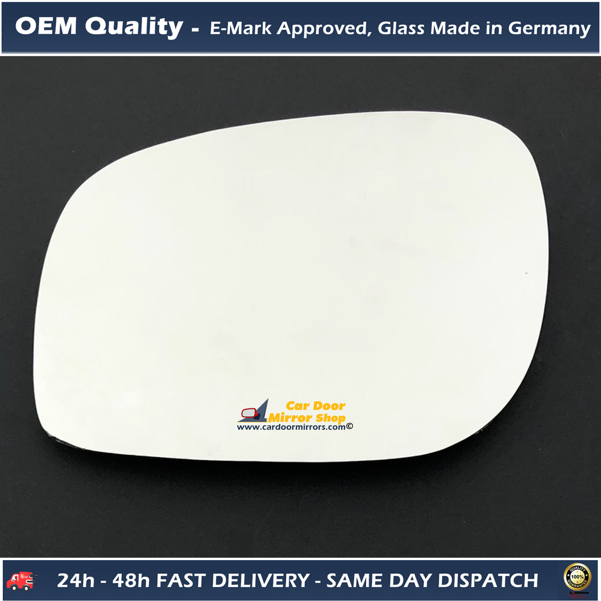 Land Rover Freelander Wing Mirror Glass LEFT HAND ( UK Passenger Side ) 1998 to 2000 – Convex Wing Mirror