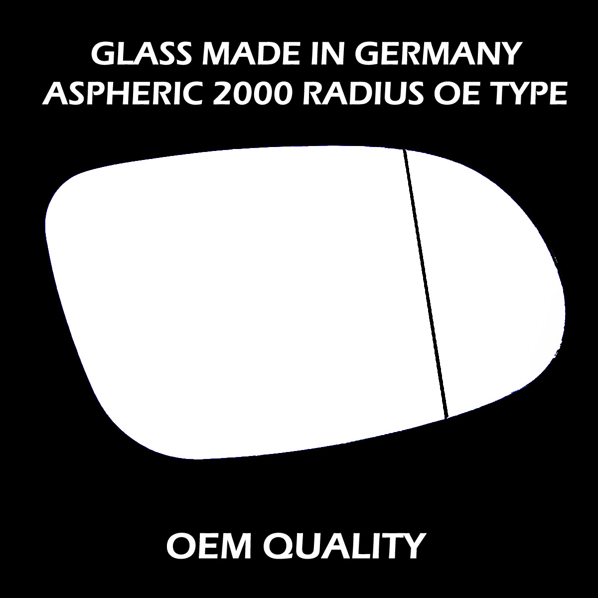 Mercedes A Class  Wing Mirror Glass RIGHT HAND ( UK Driver Side ) 1998 to 2005 AUG – Wide Angle Wing Mirror ( W168 )