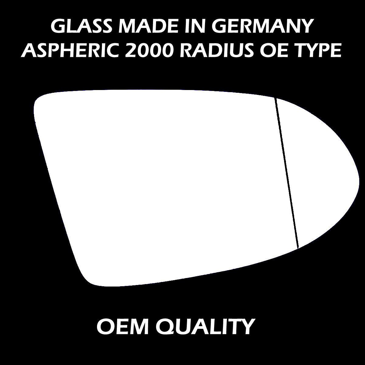 Vauxhall Zafira Wing Mirror Glass RIGHT HAND ( UK Driver Side ) 1999 to 2005 – Wide Angle Wing Mirror