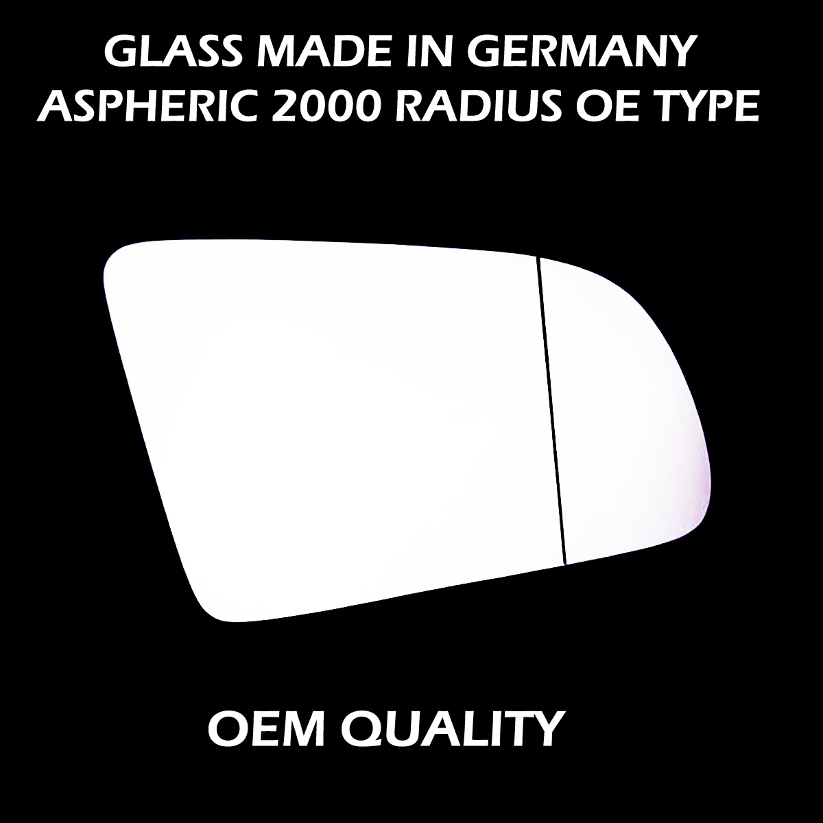 Vauxhall Omega Wing Mirror Glass RIGHT HAND ( UK Driver Side ) 1999 to 2003 – Wide Angle Wing Mirror