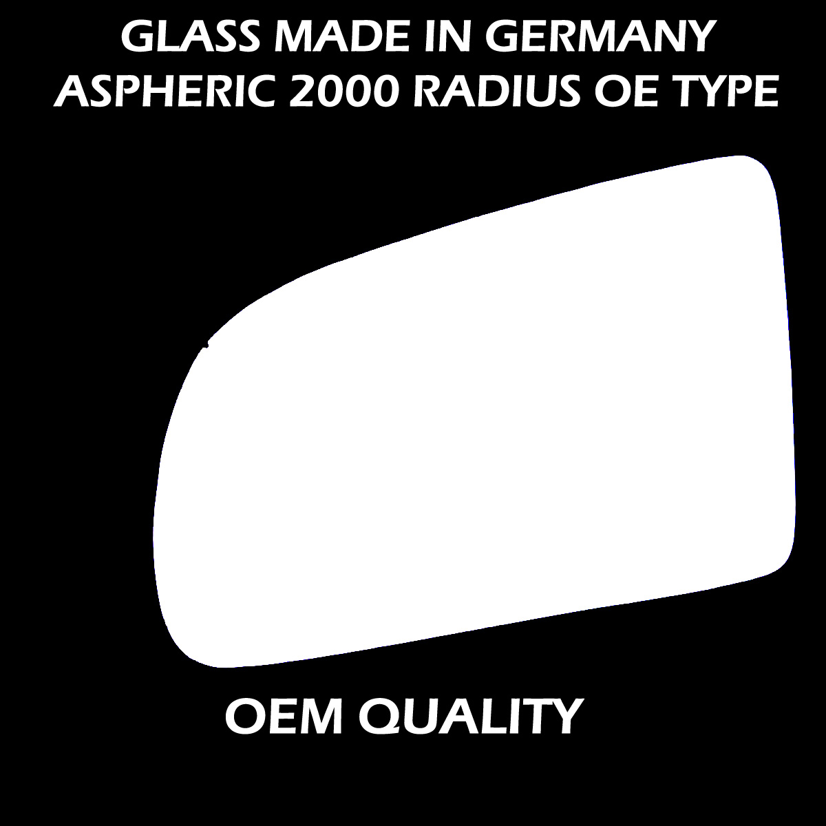 Vauxhall Omega Wing Mirror Glass LEFT HAND ( UK Passenger Side ) 1999 to 2003 – Convex Wing Mirror