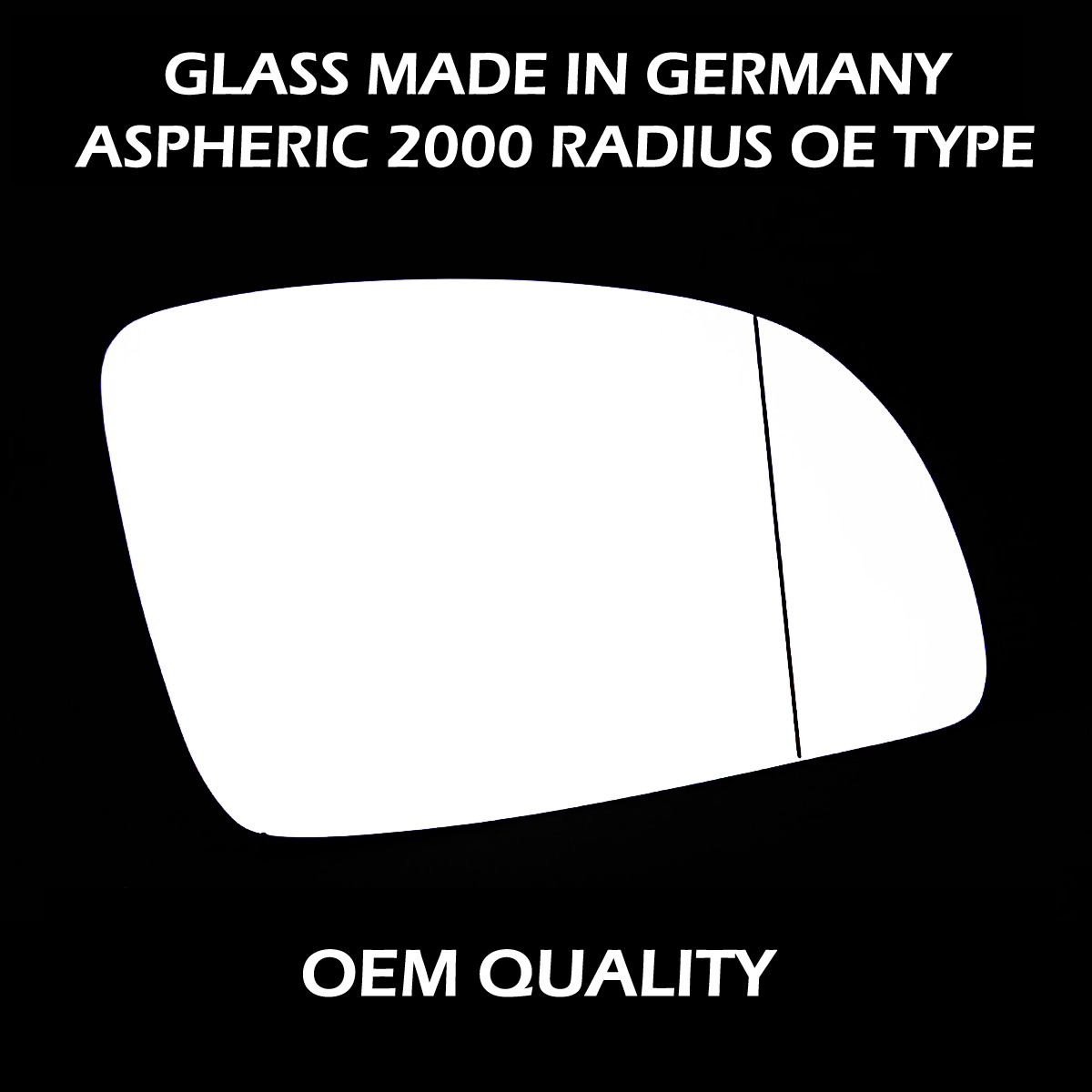 Volkswagen Beetle Wing Mirror Glass RIGHT HAND ( UK Driver Side ) 1998 to 2001 MAY – Wide Angle Wing Mirror