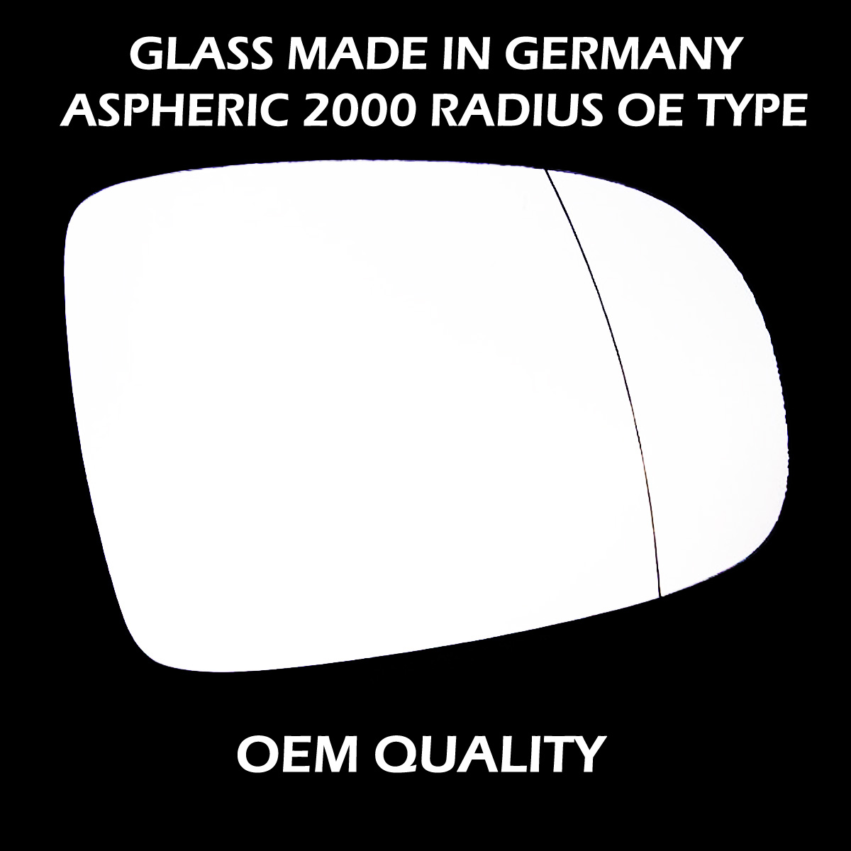 Vauxhall Tigra Wing Mirror Glass RIGHT HAND ( UK Driver Side ) 2004 to 2009 – Wide Angle Wing Mirror