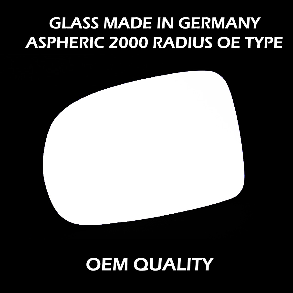 Vauxhall Tigra Wing Mirror Glass LEFT HAND ( UK Passenger Side ) 2004 to 2009 – Convex Wing Mirror