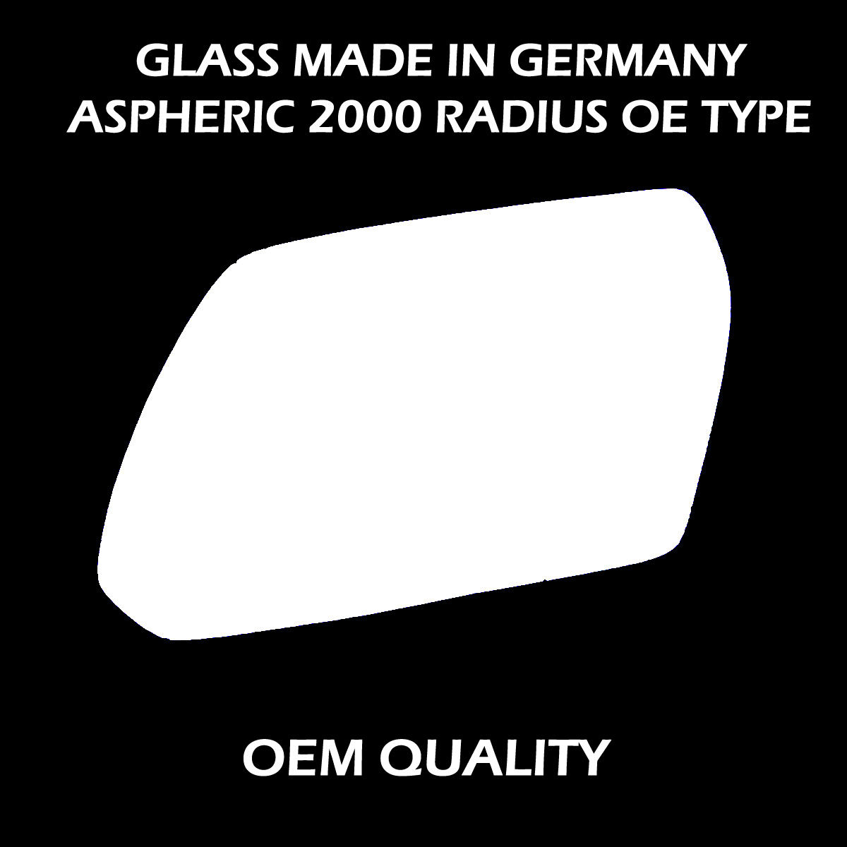 Ford Mondeo Wing Mirror Glass LEFT HAND ( UK Passenger Side ) 2001 to 2003 – Convex Wing Mirror