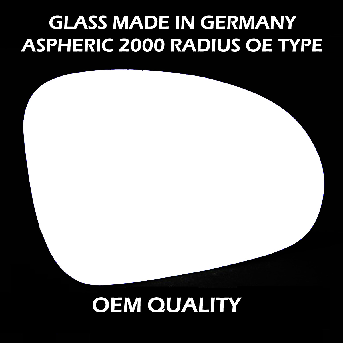 Daewoo Matiz Wing Mirror Glass RIGHT HAND ( UK Driver Side ) 1998 to 2005 – Convex Wing Mirror