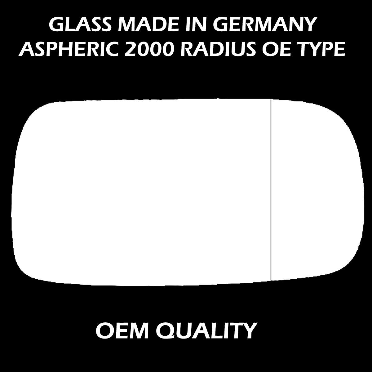 Toyota Corolla Wing Mirror Glass RIGHT HAND ( UK Driver Side ) 1998 to 2001 – Wide Angle Wing Mirror
