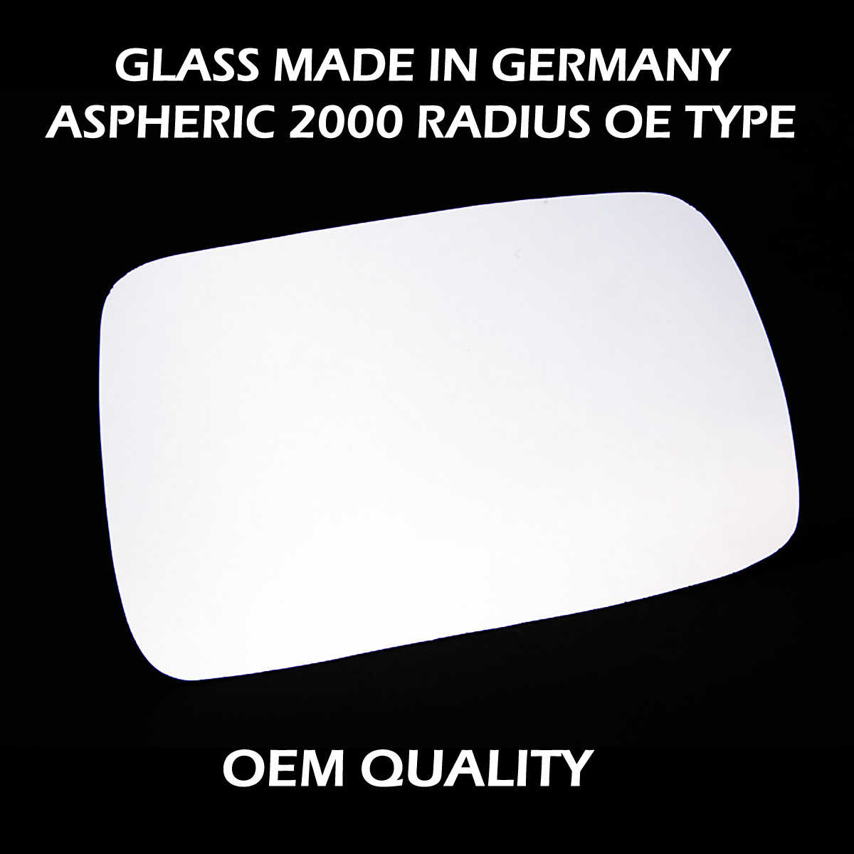 Toyota Yaris Wing Mirror Glass RIGHT HAND ( UK Driver Side ) 1999 to 2005 – Convex Wing Mirror