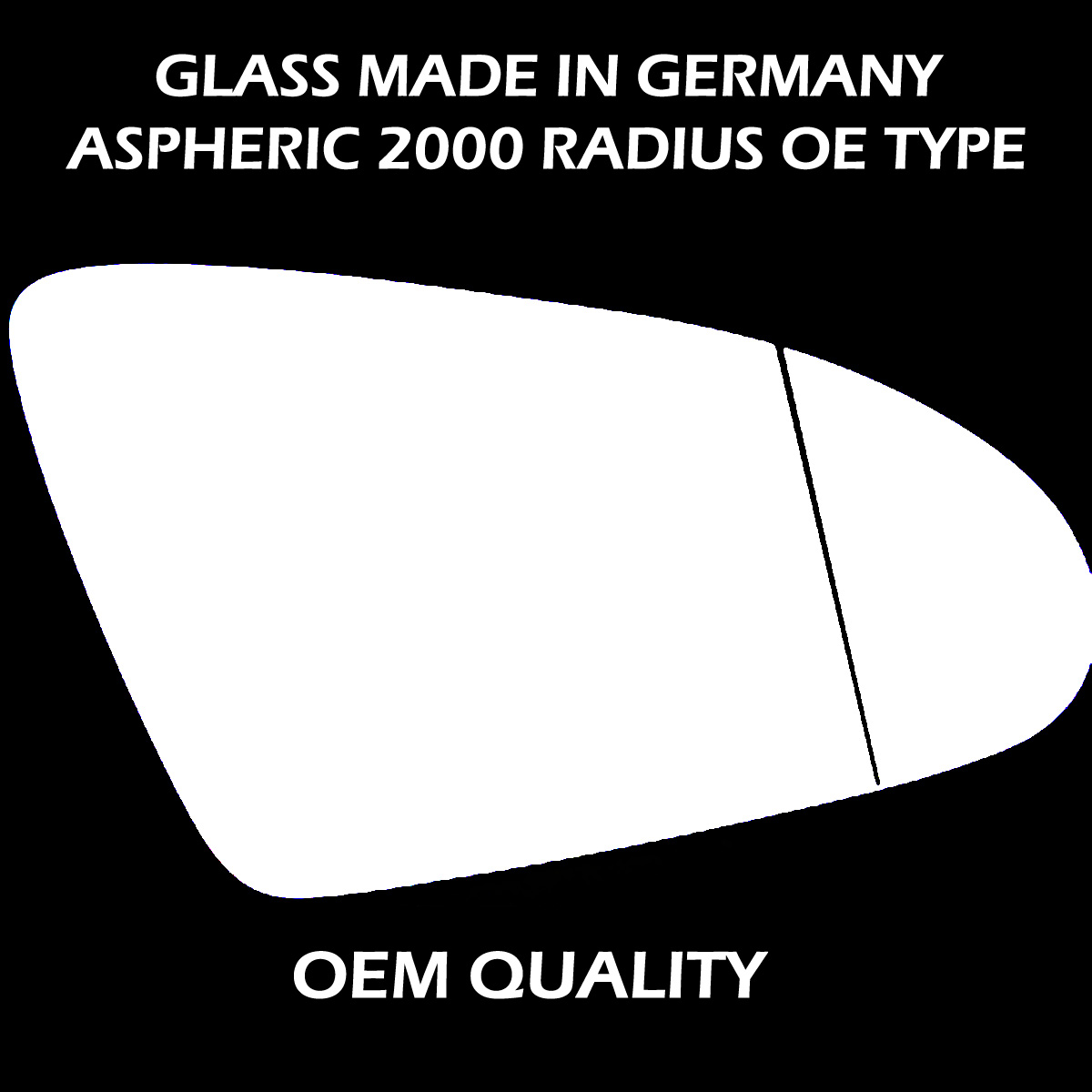 Nissan Primera Wing Mirror Glass RIGHT HAND ( UK Driver Side ) 2003 MAY to 2007 – Wide Angle Wing Mirror