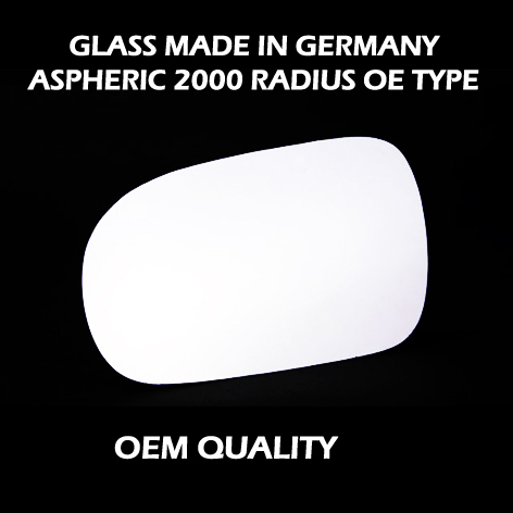 Honda Accord Wing Mirror Glass LEFT HAND ( UK Passenger Side ) 1989 to 1996 – Convex Wing Mirror ( Ball Type Fitting )
