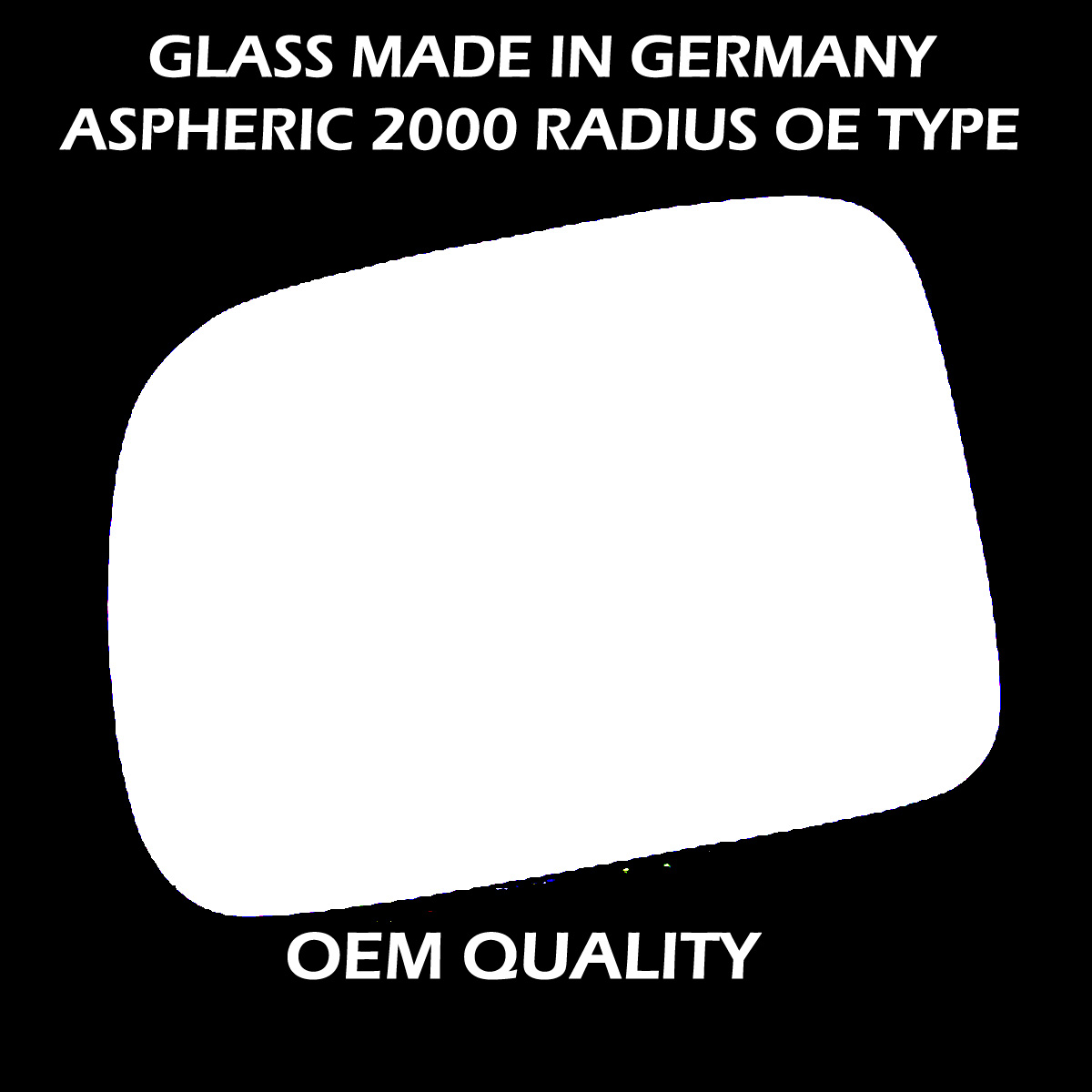 Honda Insight Wing Mirror Glass LEFT HAND ( UK Passenger Side ) 2000 to 2005 – Convex Wing Mirror