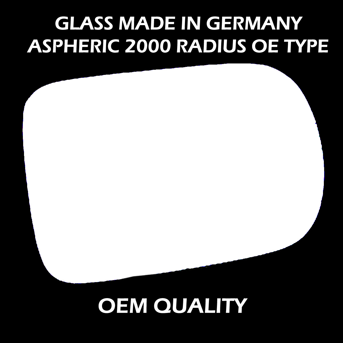 Jaguar S Type Wing Mirror Glass RIGHT HAND ( UK Driver Side ) 1999 to 2001 – Convex Wing Mirror