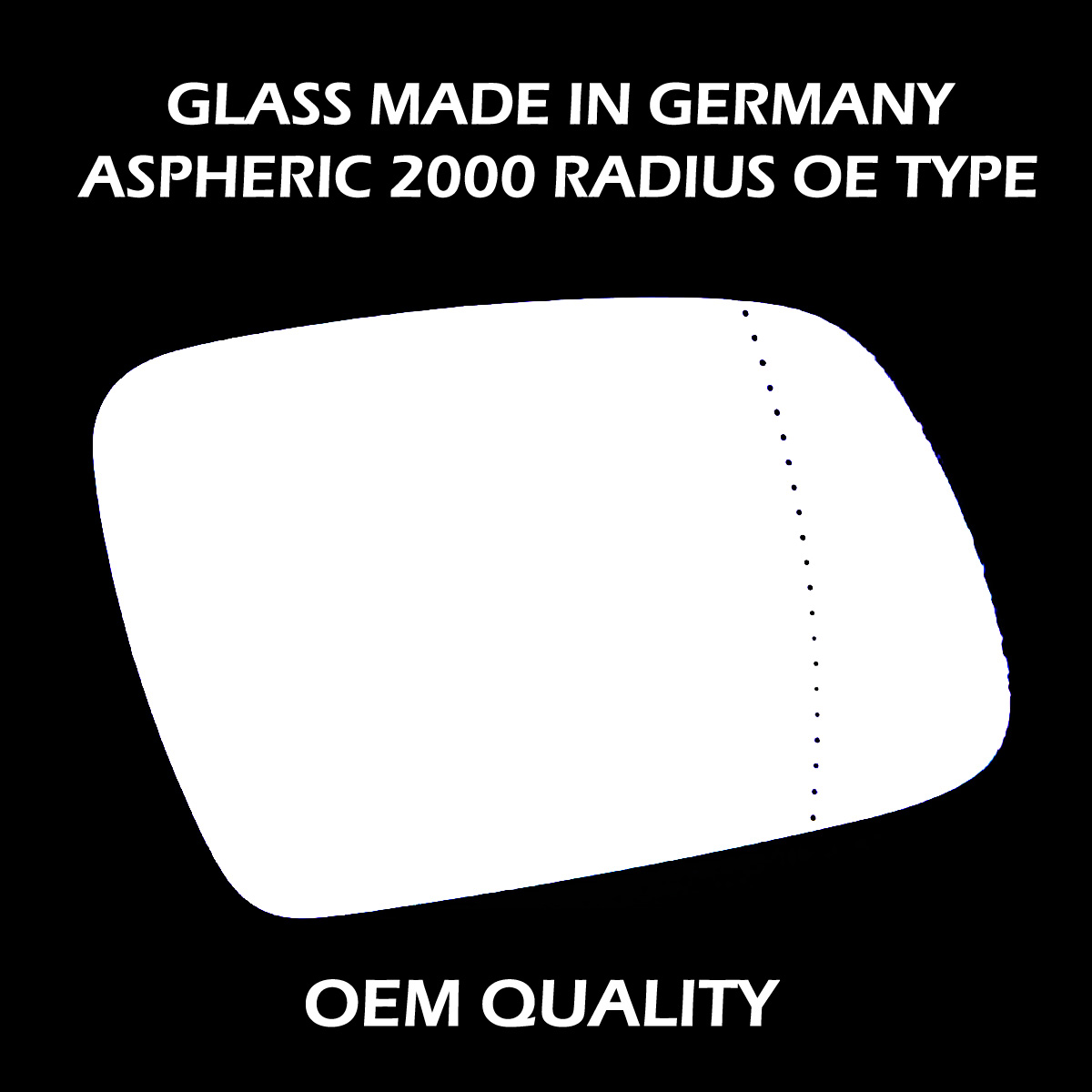 Citroen Xsara Wing Mirror Glass RIGHT HAND ( UK Driver Side ) 2003 to 2005 – Wide Angle Wing Mirror