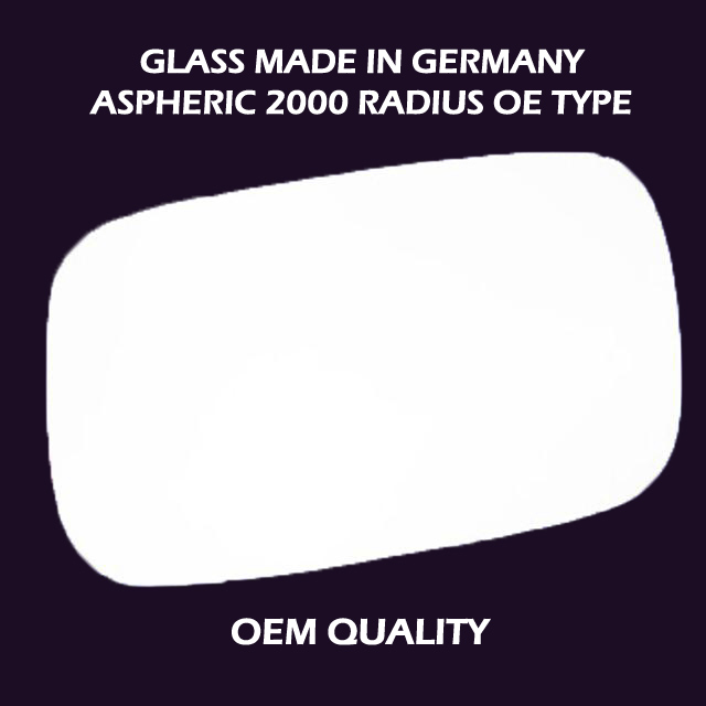 Saab 9~3 Wing Mirror Glass LEFT HAND ( UK Passenger Side ) 1997 to 2002 – Convex Wing Mirror