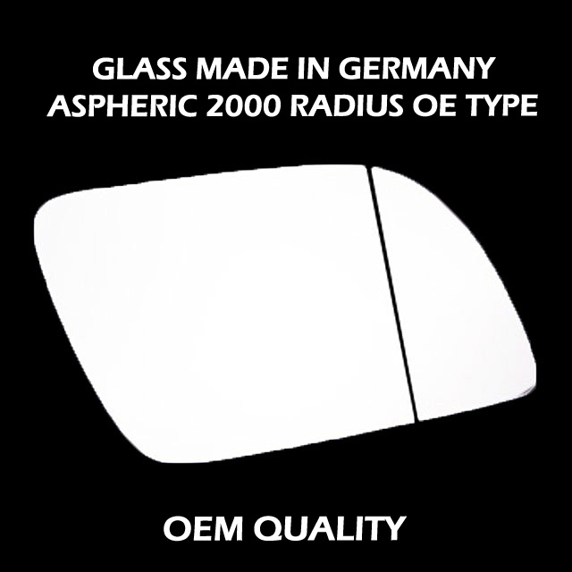 Volkswagen Polo Wing Mirror Glass RIGHT HAND ( UK Driver Side ) 2002 to 2005 ( MK4 )  – Wide Angle Wing Mirror
