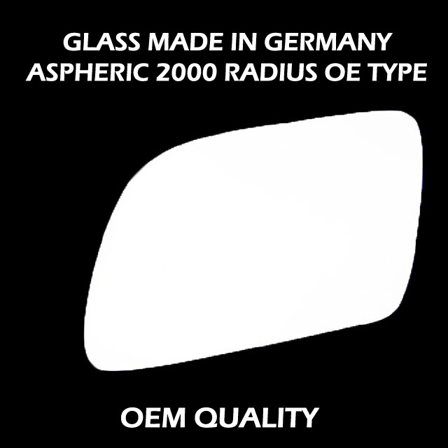 Volkswagen Polo Wing Mirror Glass LEFT HAND ( UK Passenger Side ) 2002 to 2005 ( MK4 )  – Convex Wing Mirror
