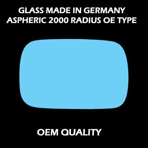 BMW 3 Series Wing Mirror Glass RIGHT HAND ( UK Driver Side ) 1983 to 1994 – Convex Wing Mirror ( Blue Tinted )