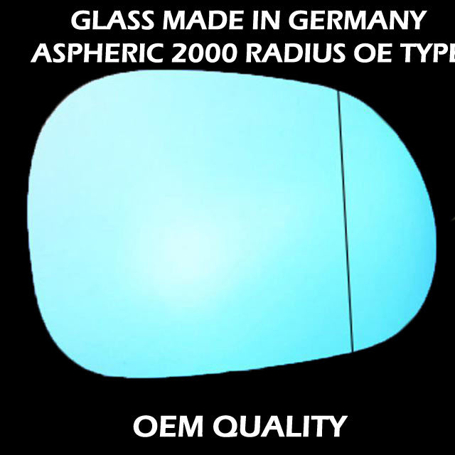 Mercedes ML Wing Mirror Glass RIGHT HAND ( UK Driver Side ) 1997 APR to 2004 – Wide Angle Wing Mirror ( W163 – Blue tint )