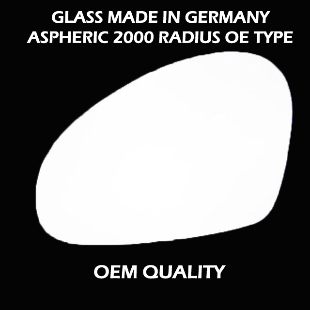 SEAT Ibiza Wing Mirror Glass LEFT HAND ( UK Passenger Side ) 2002 to 2009 – Convex Wing Mirror