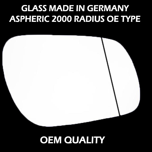 Mazda 2 Wing Mirror Glass RIGHT HAND ( UK Driver Side ) 2003 to 2007 – Wide Angle Wing Mirror ( Ball type fitting )