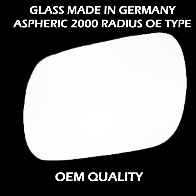 Mazda 2 Wing Mirror Glass LEFT HAND ( UK Passenger Side ) 2003 to 2007 – Convex Wing Mirror ( Ball Type Fitting )