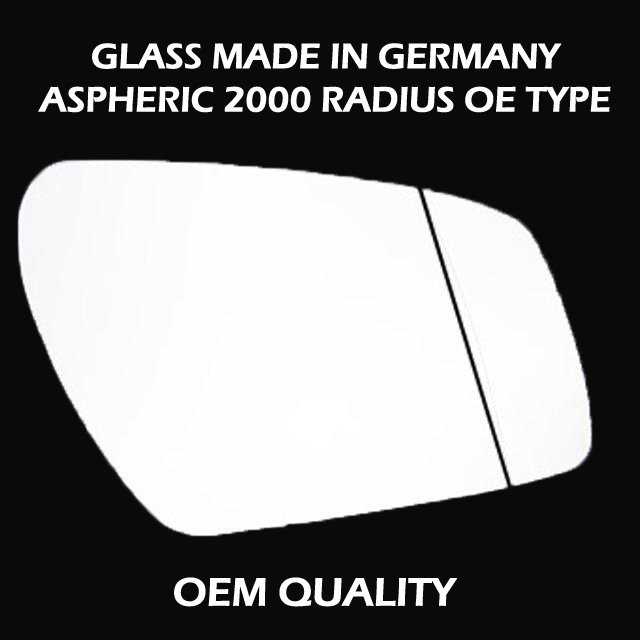 Ford C Max Wing Mirror Glass RIGHT HAND ( UK Driver Side ) 2007 to 2009 – Wide Angle Wing Mirror