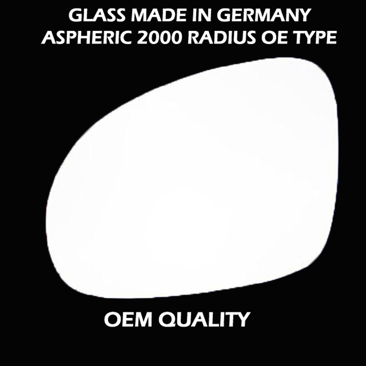 Volkswagen Passat Wing Mirror Glass LEFT HAND ( UK Passenger Side ) 2002 to 2005 [Fits to Cars with Indictors ] – Convex Wing Mirror