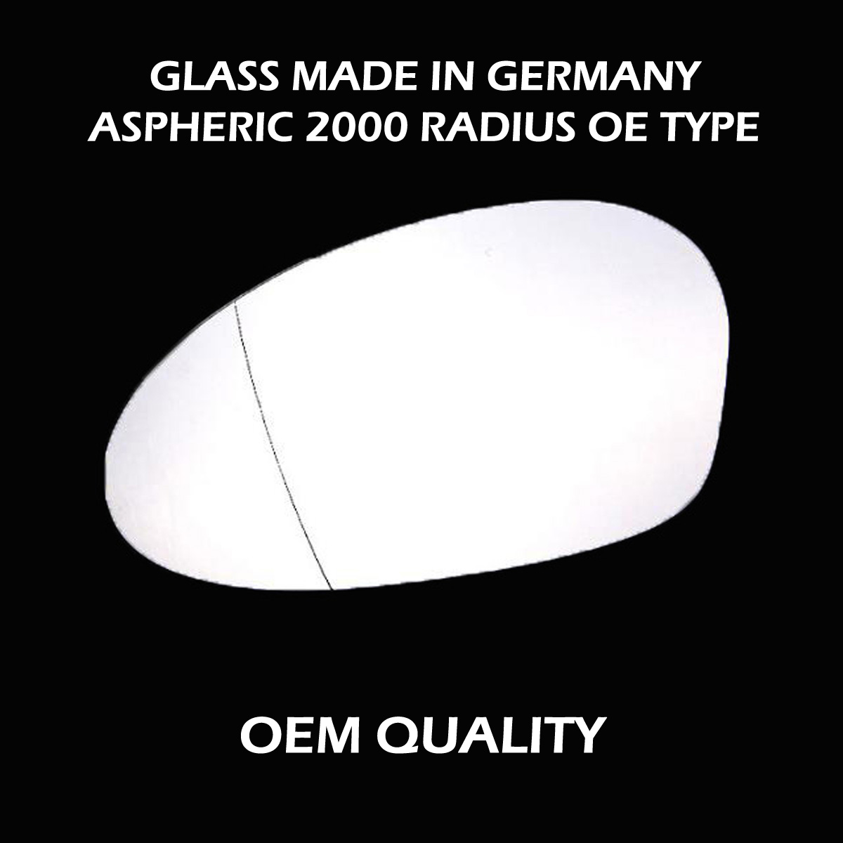 BMW 3 Series Wing Mirror Glass LEFT HAND ( UK Passenger Side ) 2005 to 2008 – Wide Angle Wing Mirror