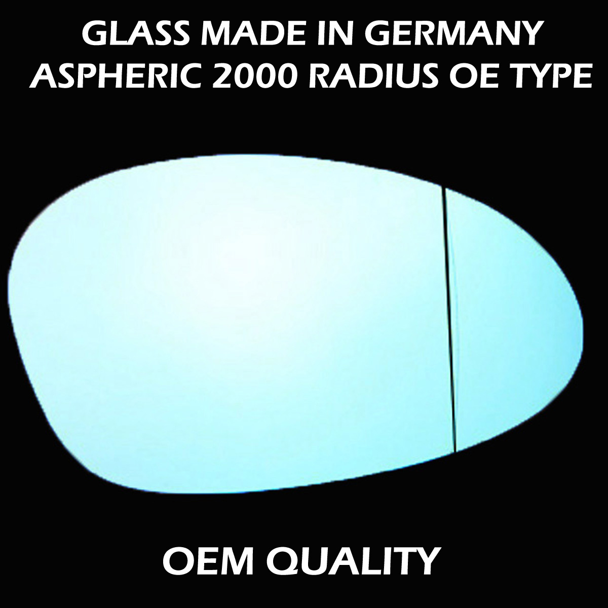 BMW 1 Series Wing Mirror Glass RIGHT HAND ( UK Driver Side ) 2003 to 2009 – Wide Angle Wing Mirror ( Blue Tinted )