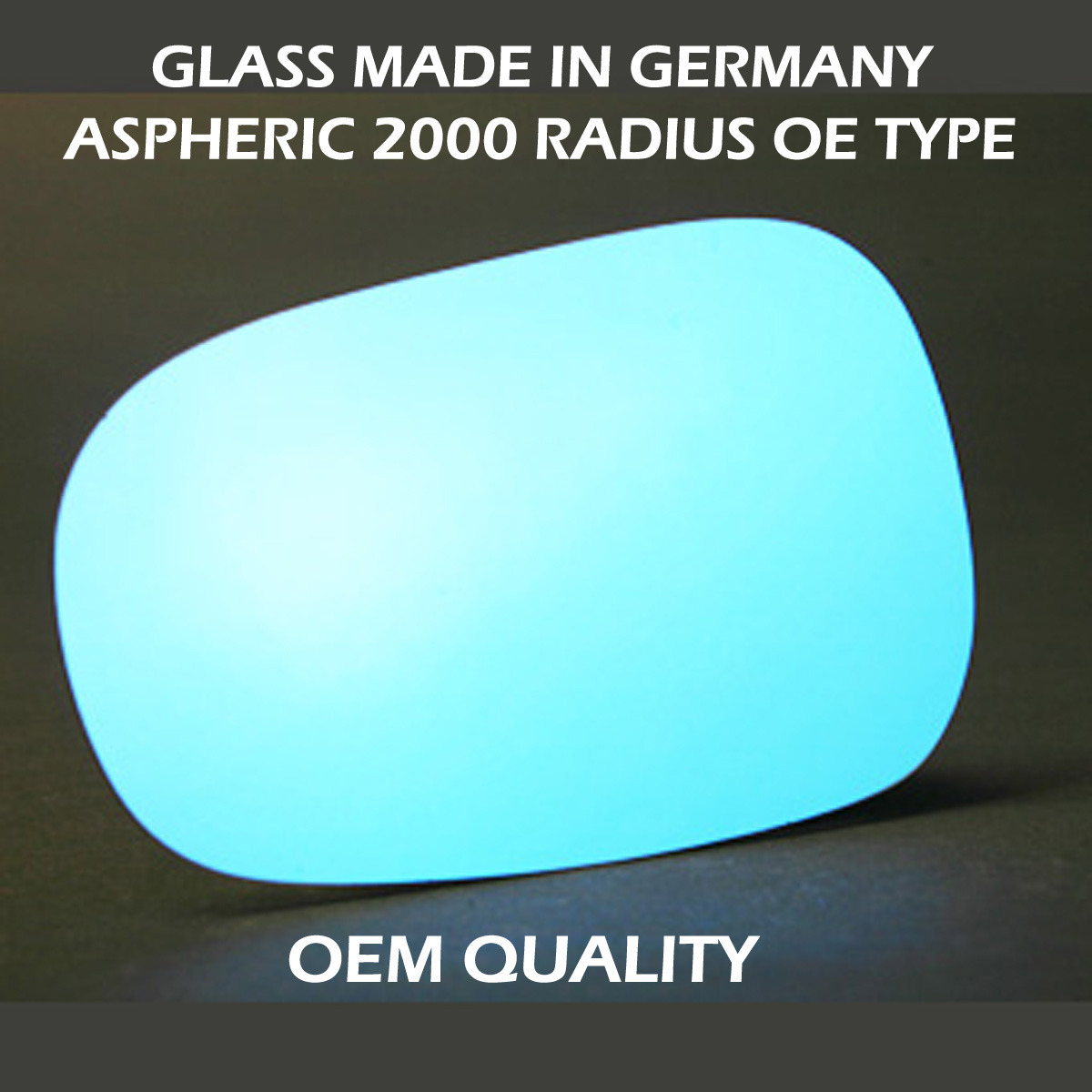 Nissan Micra Wing Mirror Glass RIGHT HAND ( UK Driver Side ) 2003 to 2010 – Convex Wing Mirror ( Blue Tinted )