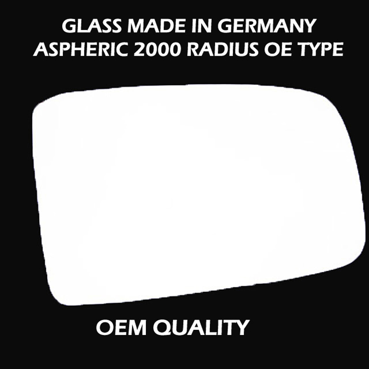FIAT Panda Wing Mirror Glass RIGHT HAND ( UK Driver Side ) 2003 to 2008 – Convex Wing Mirror