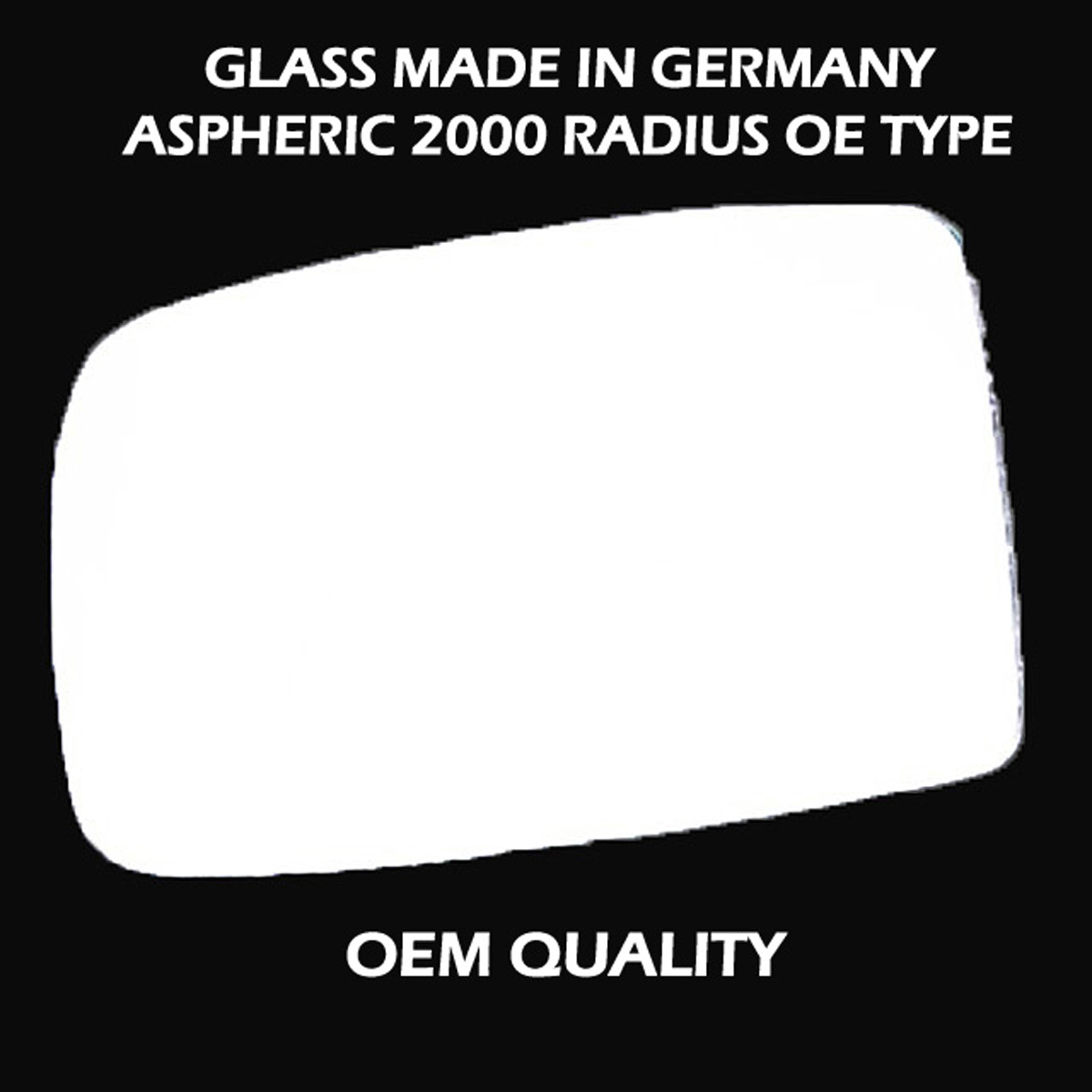 FIAT Panda Wing Mirror Glass LEFT HAND ( UK Passenger Side ) 2003 to 2008 – Convex Wing Mirror