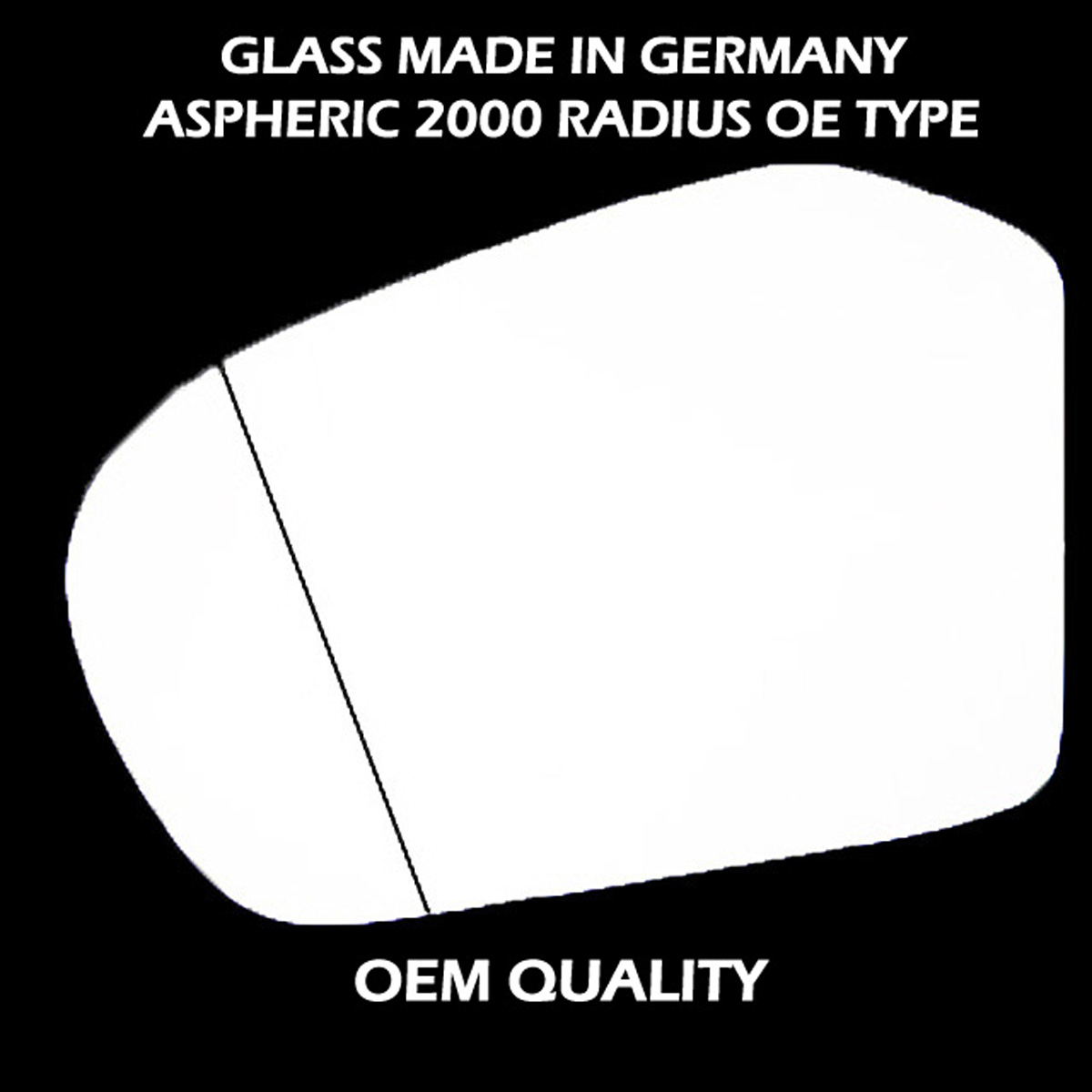 Mercedes B Class  Wing Mirror Glass LEFT HAND ( UK Passenger Side ) 2005 JUN to May 2008 – Wide Angle Wing Mirror ( W245 )