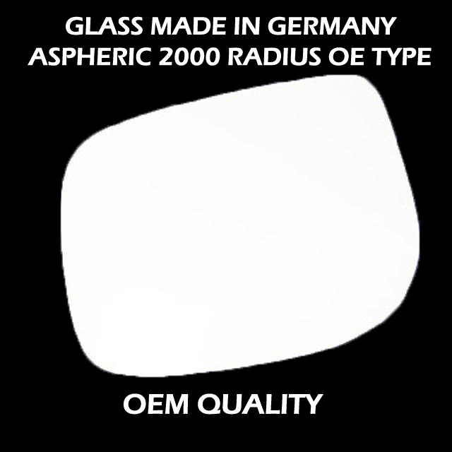 Toyota Yaris Wing Mirror Glass LEFT HAND ( UK Passenger Side ) 2006 to 2011 – Convex Wing Mirror