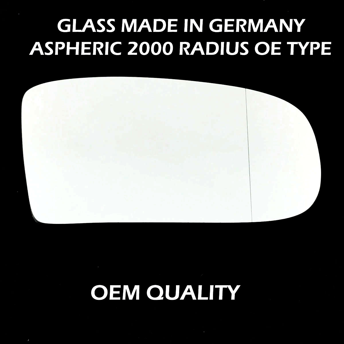 Mercedes S Class  Wing Mirror Glass RIGHT HAND ( UK Driver Side ) 1997 to 2002 – Wide Angle Wing Mirror ( W220 )