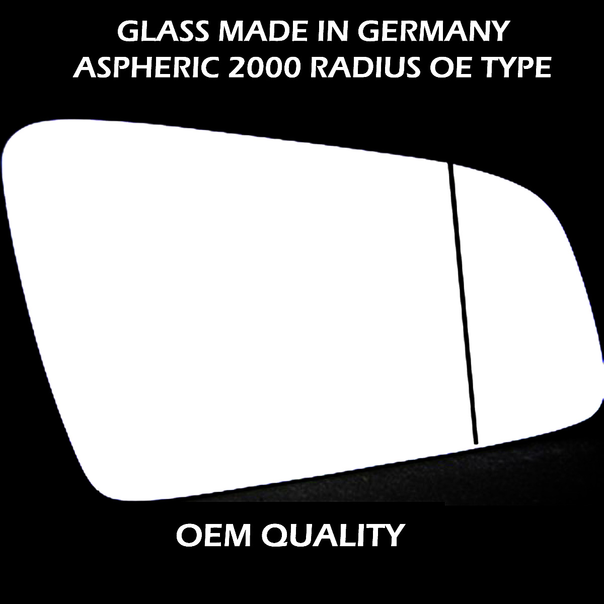 Vauxhall Zafira Wing Mirror Glass RIGHT HAND ( UK Driver Side ) 2005 to 2009 – Wide Angle Wing Mirror