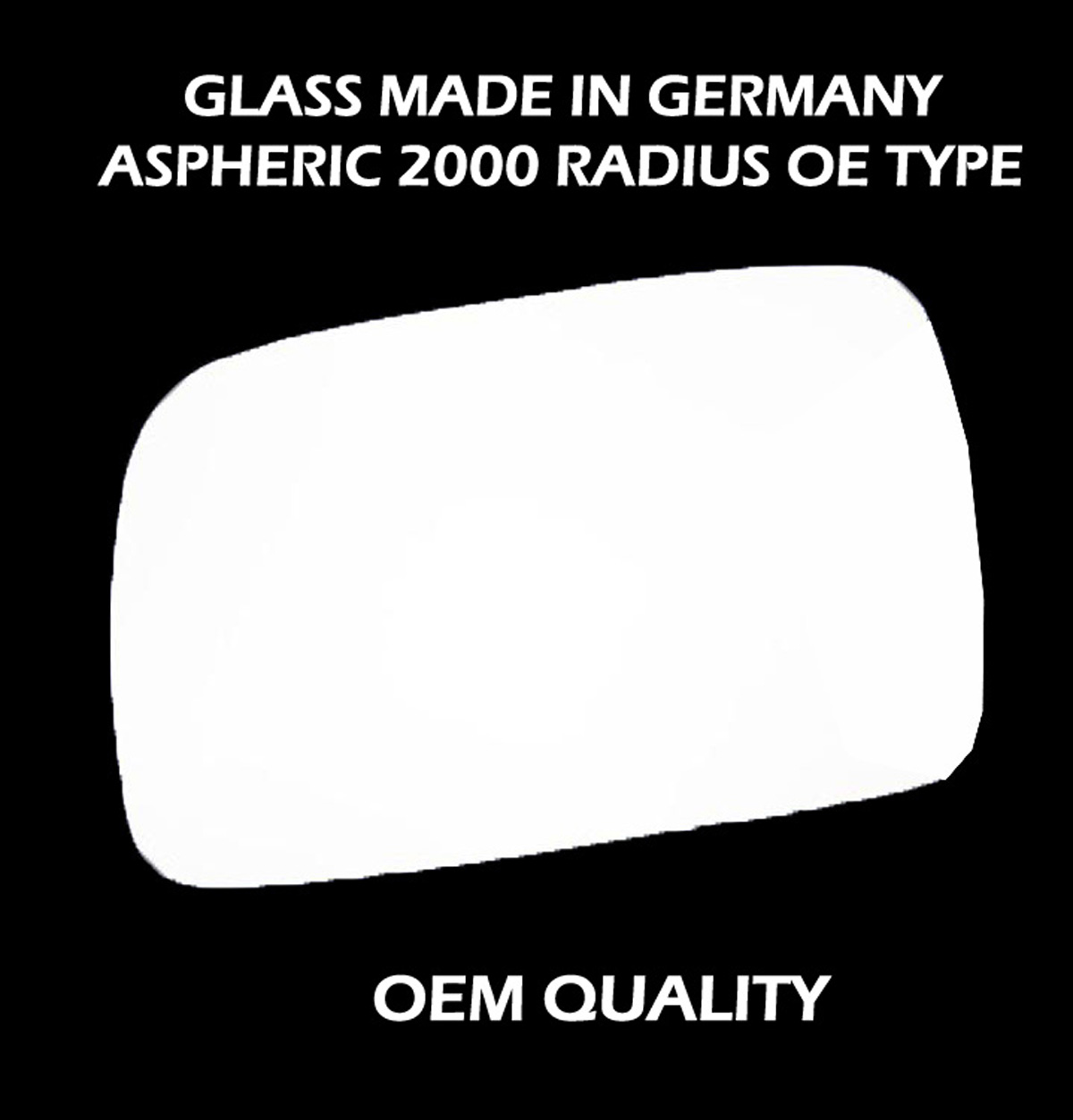 Toyota Corolla Verso Wing Mirror Glass LEFT HAND ( UK Passenger Side ) 2004 to 2008 – Convex Wing Mirror