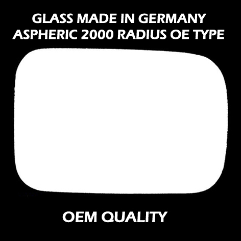 Nissan Bluebird Wing Mirror Glass RIGHT HAND ( UK Driver Side ) 1980 to 1986 – Convex Wing Mirror
